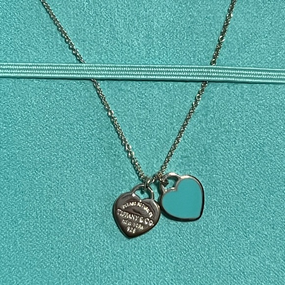 Tiffany’s Blue double heart tag pendant - Picture 2 of 7